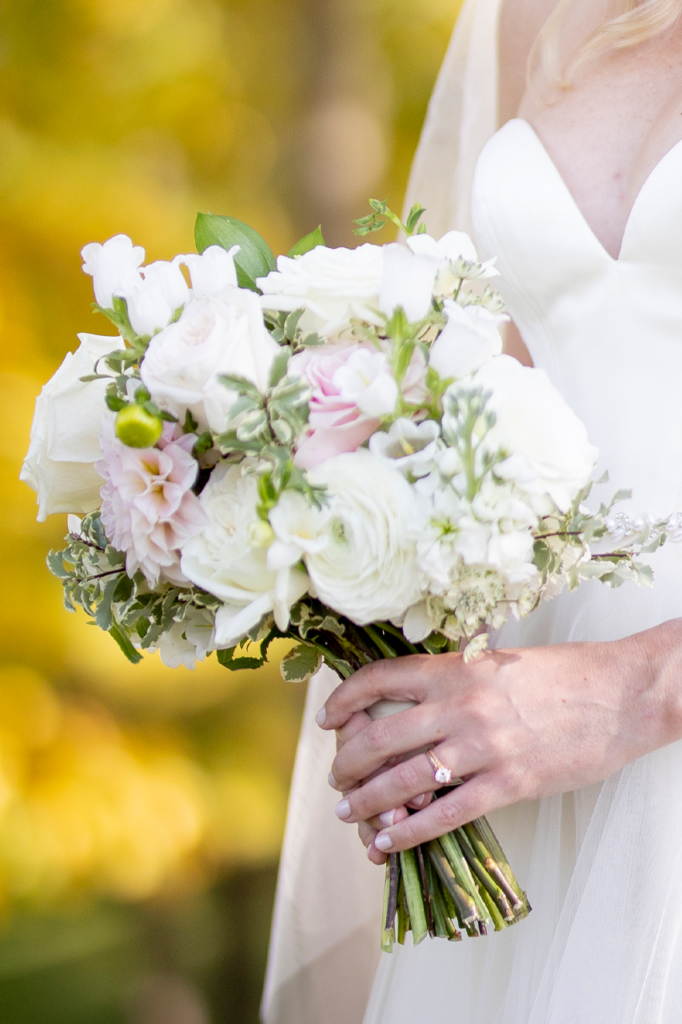 Classic wedding bouquet.